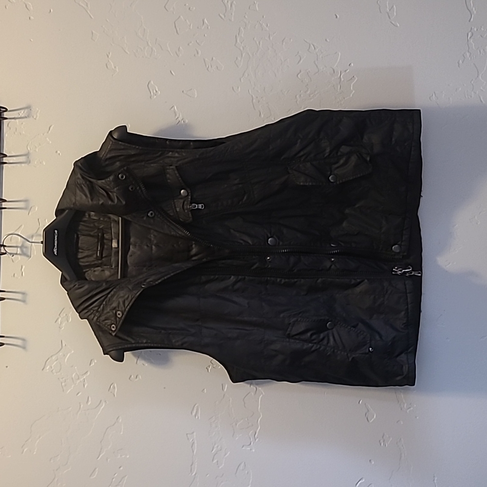 John Varvatos Hooded Zip Up Vest